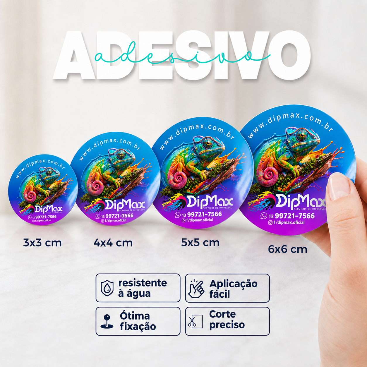 Adesivo de vinil personalizado