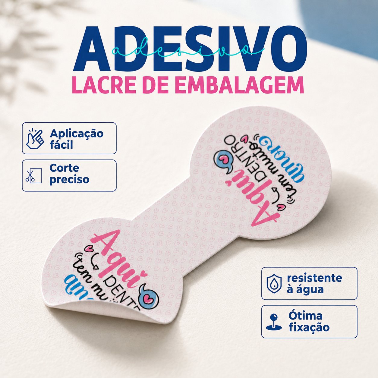 Lacre adesivo personalizado